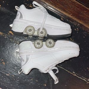 White roller skate sneakers